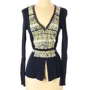 Tiny brand lace front cardigan with matching belt.